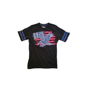 Spirit of America black graphic mens medium T-shirt